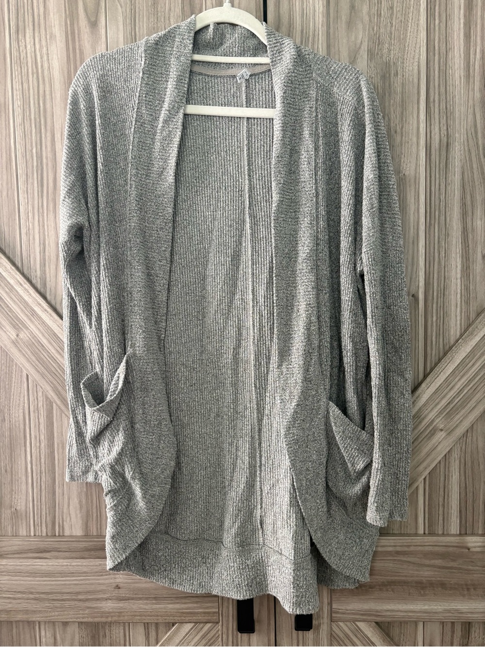 Z supply Cozy Open-Front Women's Cardigan Sweater - Light Gray